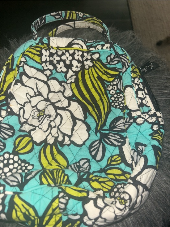 Vera Bradley Handbags - Vera Bradley Turquoise, White & Lime Floral Mini Backpack